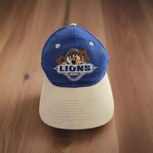 Vintage Drew Pearson 1996 Detroit LIONS Looney Tune Tazmanian Taz Devil Snapback